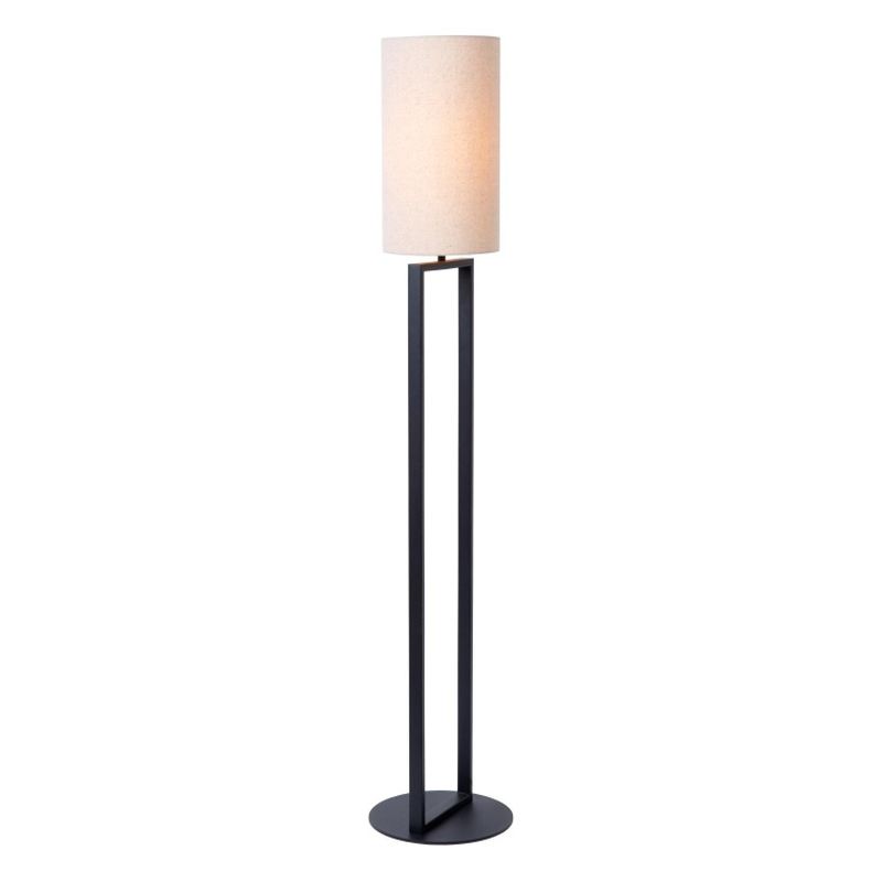 Lucide HERMAN - Stojacia lampa - Ø 26 cm - 1xE27 - Krémová